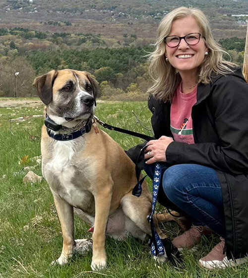 vet with dog